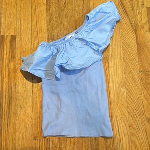 Molo Blue One-Shoulder Kid's Top Size 7/8